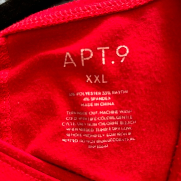 Women’s Apt. 9 Red Tank Top Size XXL - Picture 3 of 7